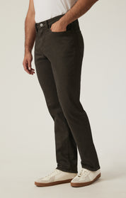 Charisma Relaxed Straight Pants in Rifle Green Diagonal