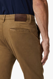 Charisma Relaxed Straight Chino Pants In Tobacco twill