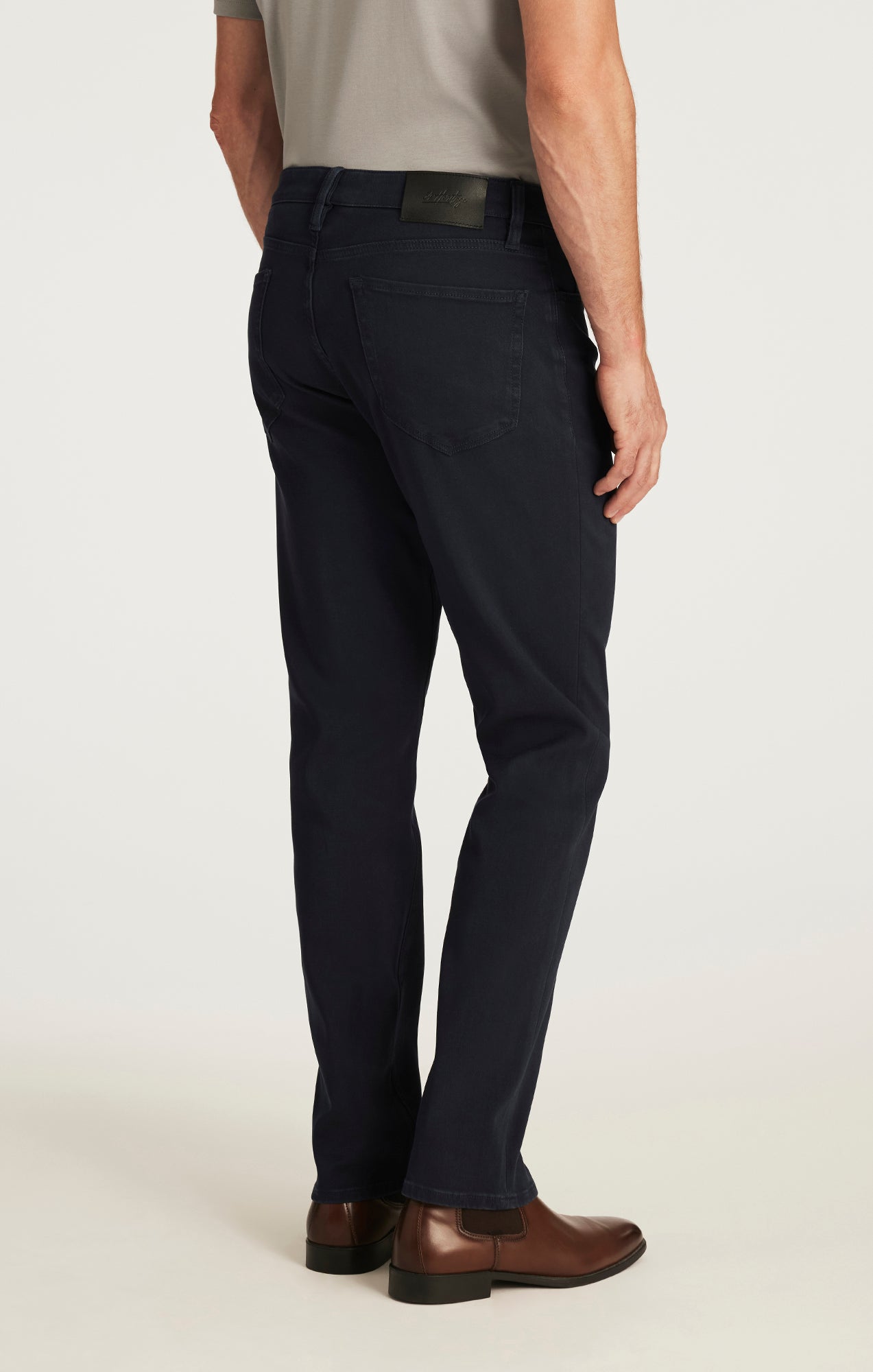 Charisma Relaxed Straight Pants in Dark Navy Cloud Luxe