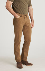 Charisma Relaxed Straight Leg in Tobacco Twill