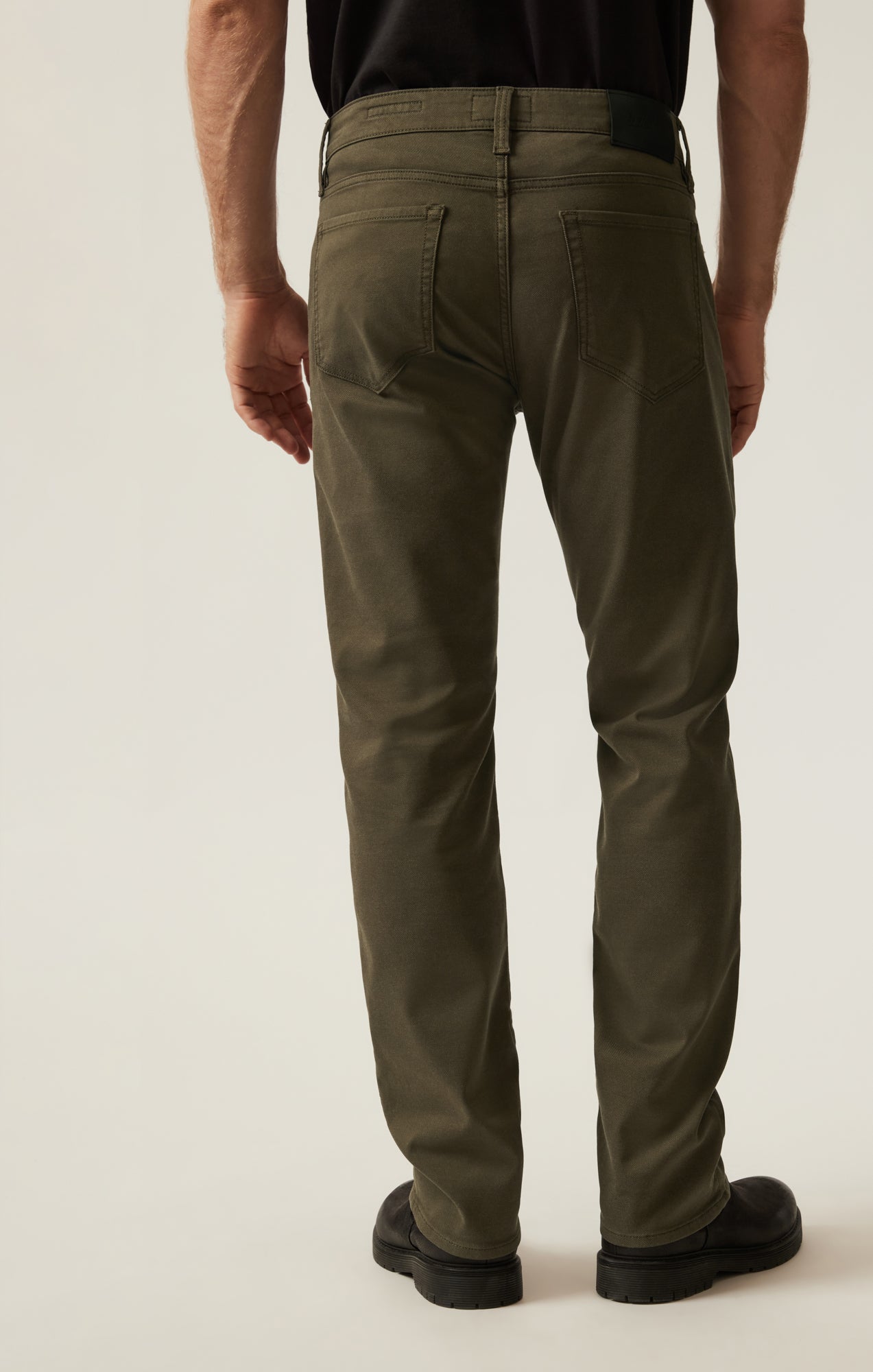 34 Heritage Men's Courage Straight Leg Pants in Dusky Green Coolmax