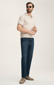 Charisma Relaxed Straight Jeans In Deep Brushed Aerodenim