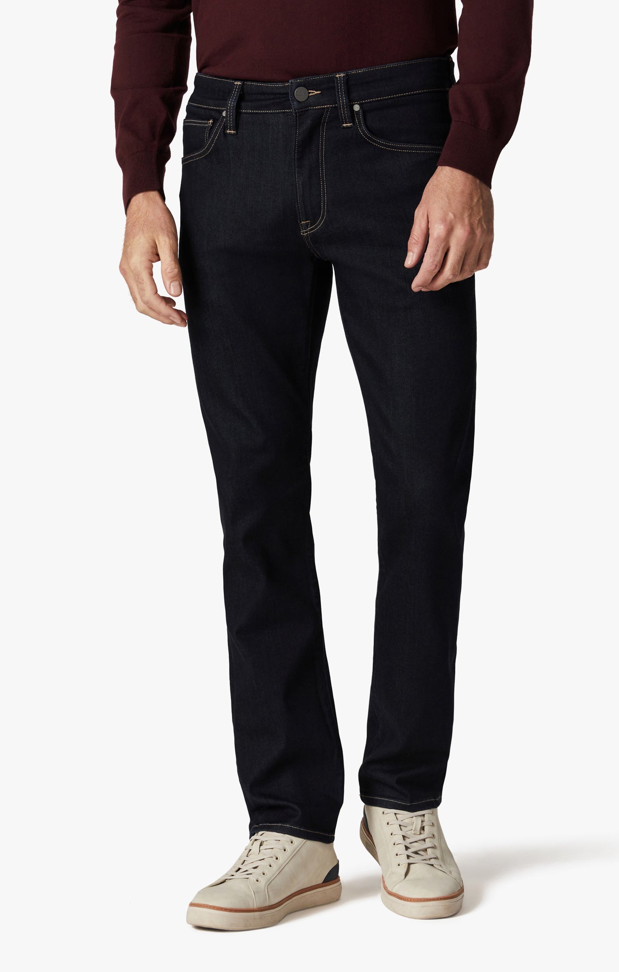 Courage Straight Leg Pants In Midnight Refined Image 3