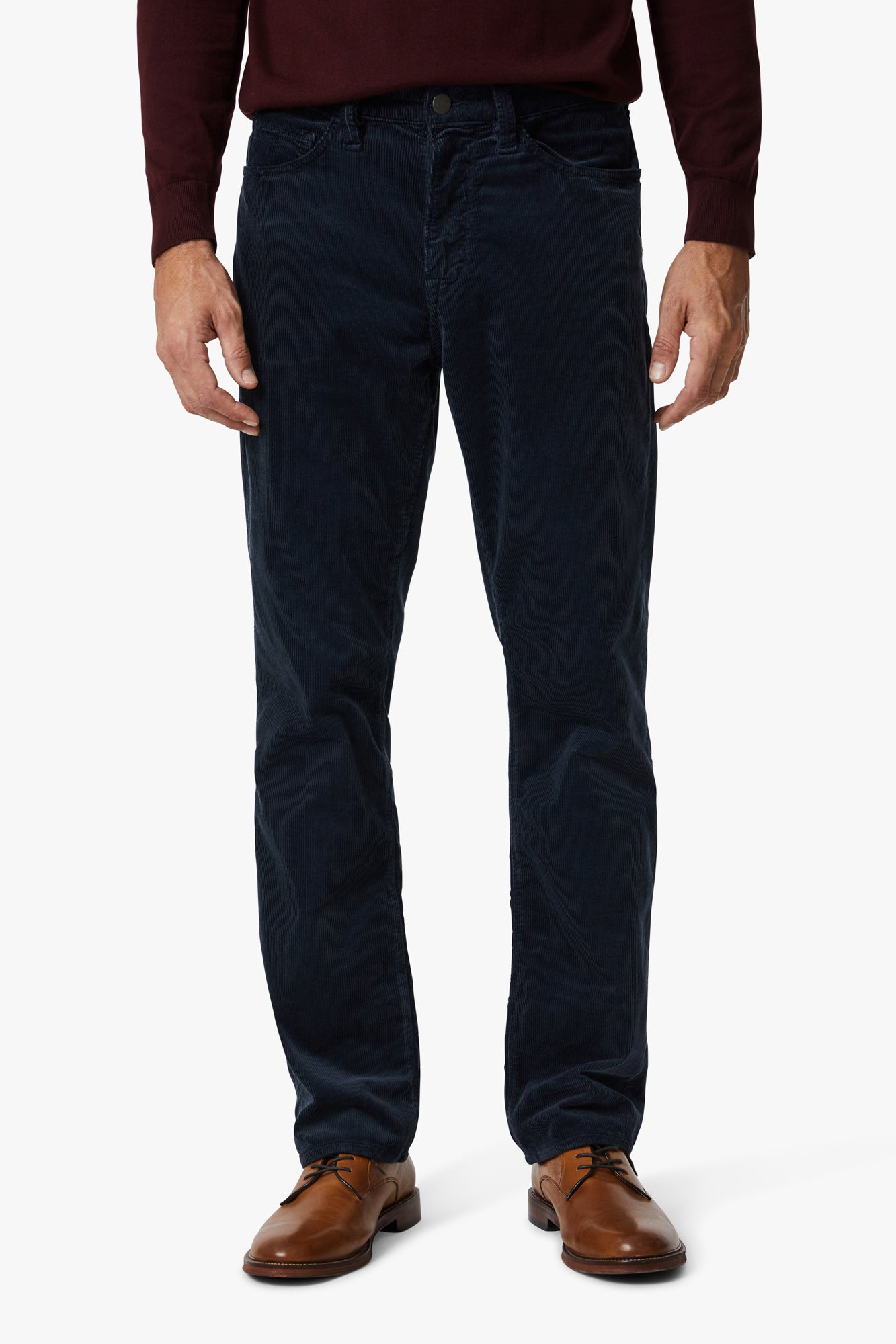 Charisma Relaxed Straight Pants In Navy Cord Image 3