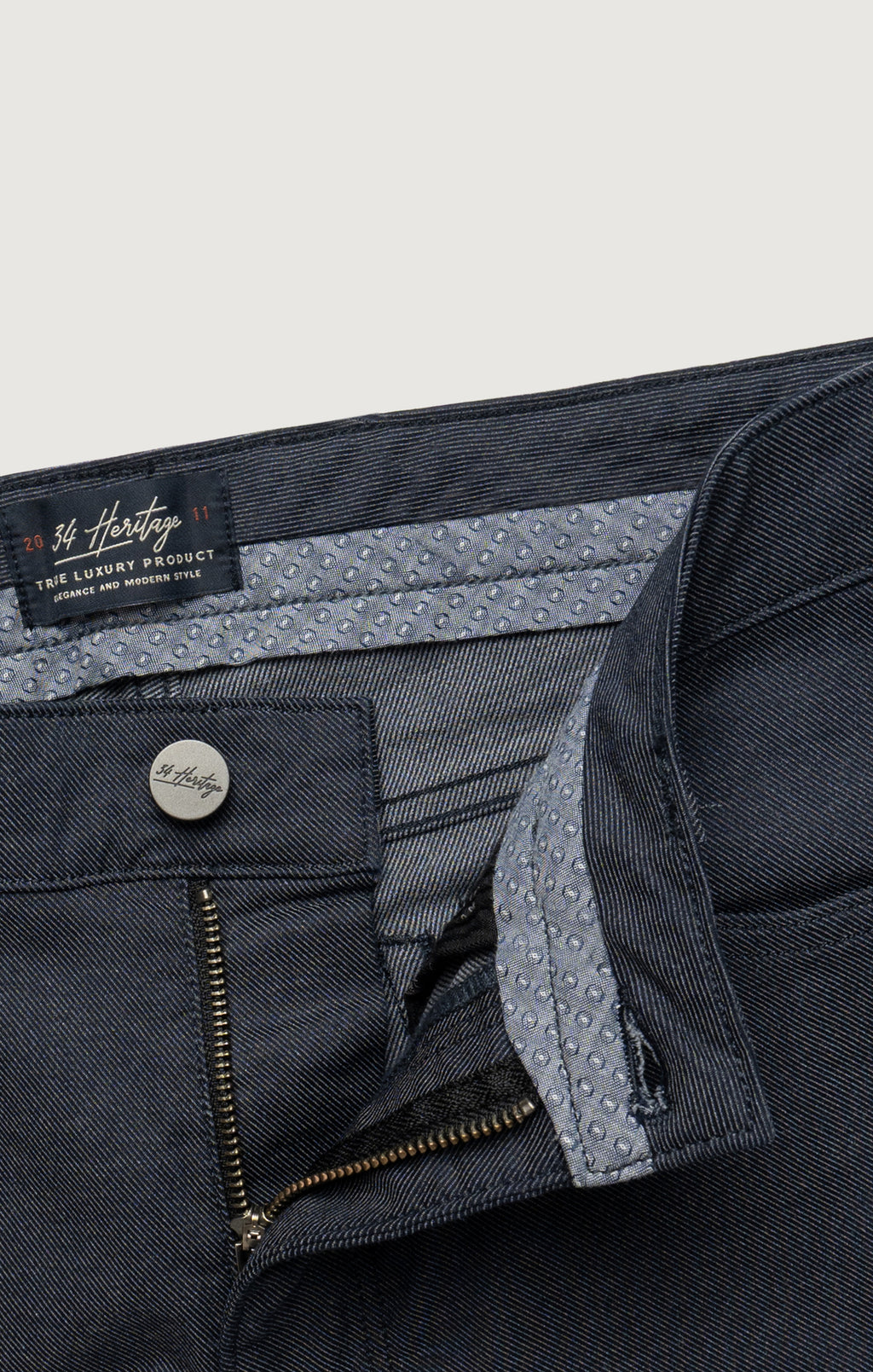 Charisma Relaxed Straight Pants In Navy Coolmax