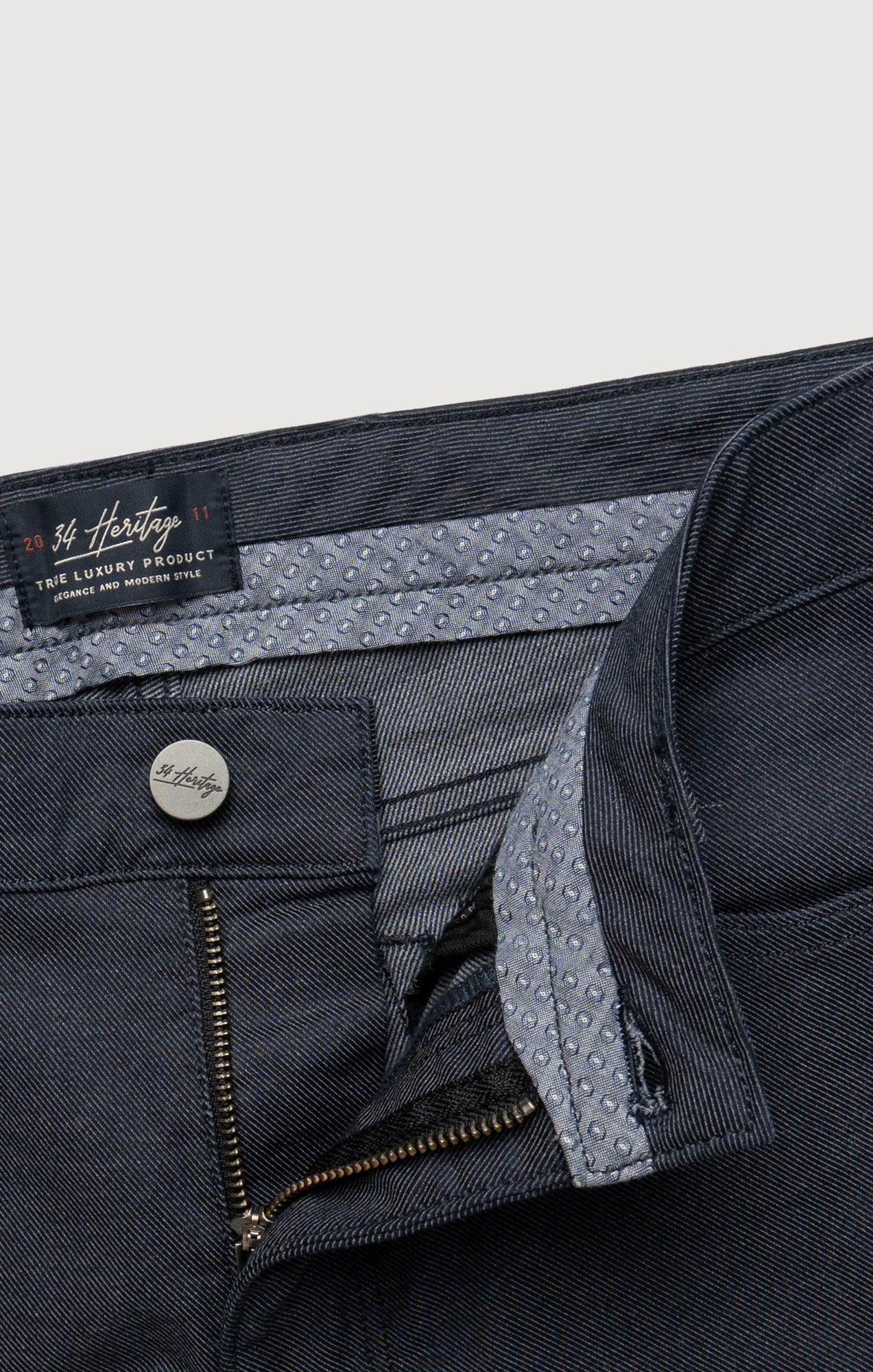Charisma Relaxed Straight Pants In Navy Coolmax