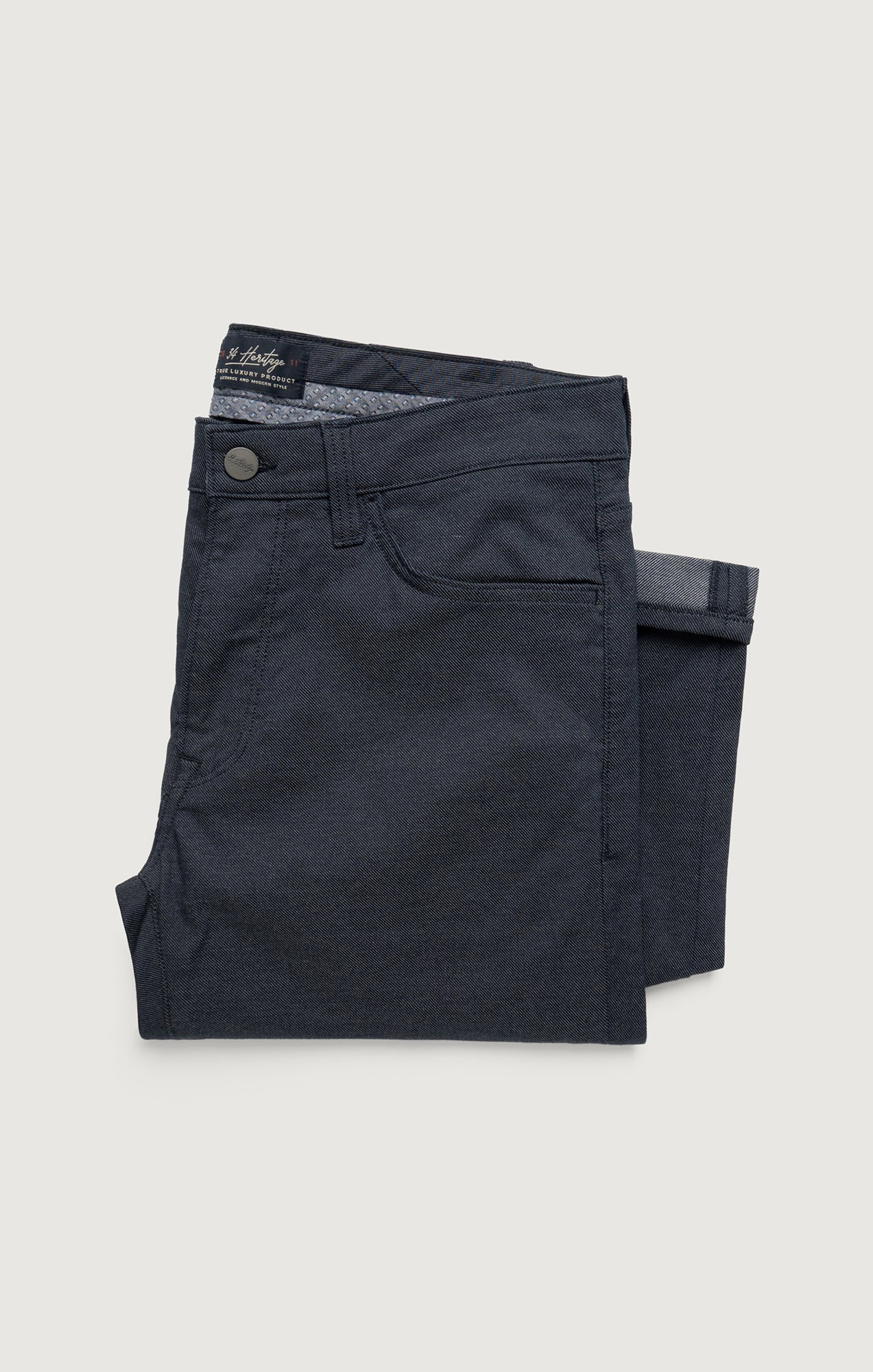 Charisma Relaxed Straight Pants In Navy Coolmax