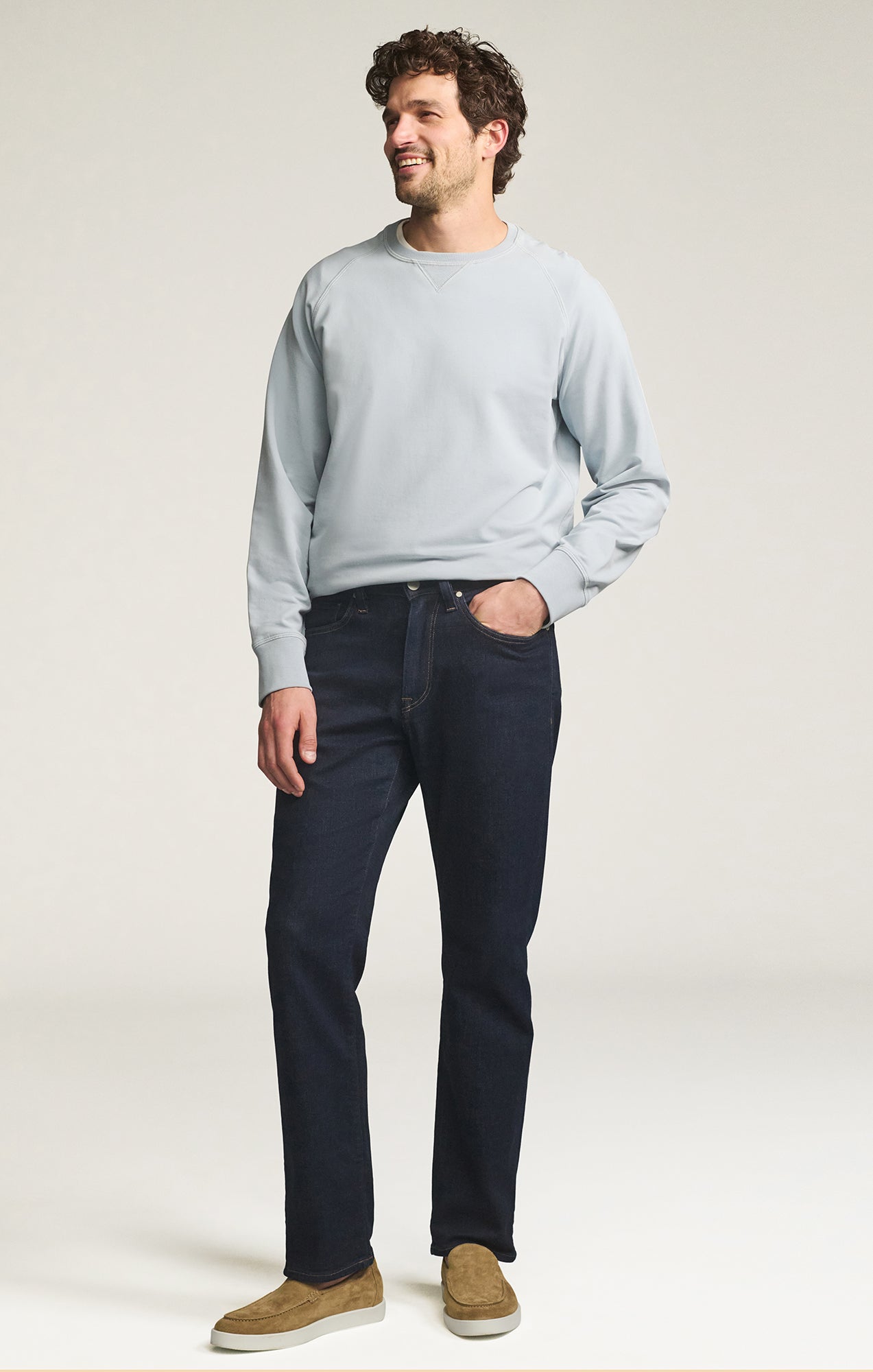 Charisma Relaxed Straight Jeans in Rinse Organic Ultra