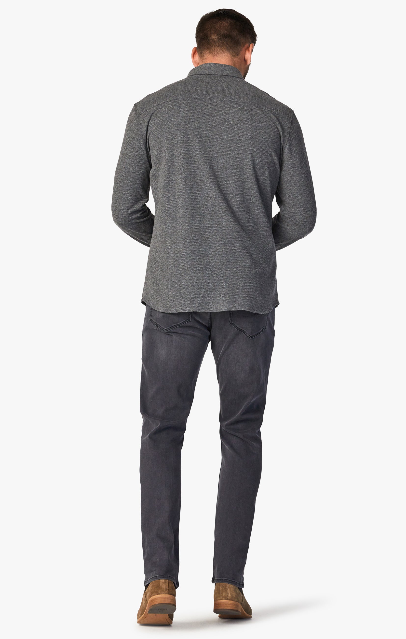 Cool Tapered Leg Jeans In Grey Urban Image 5