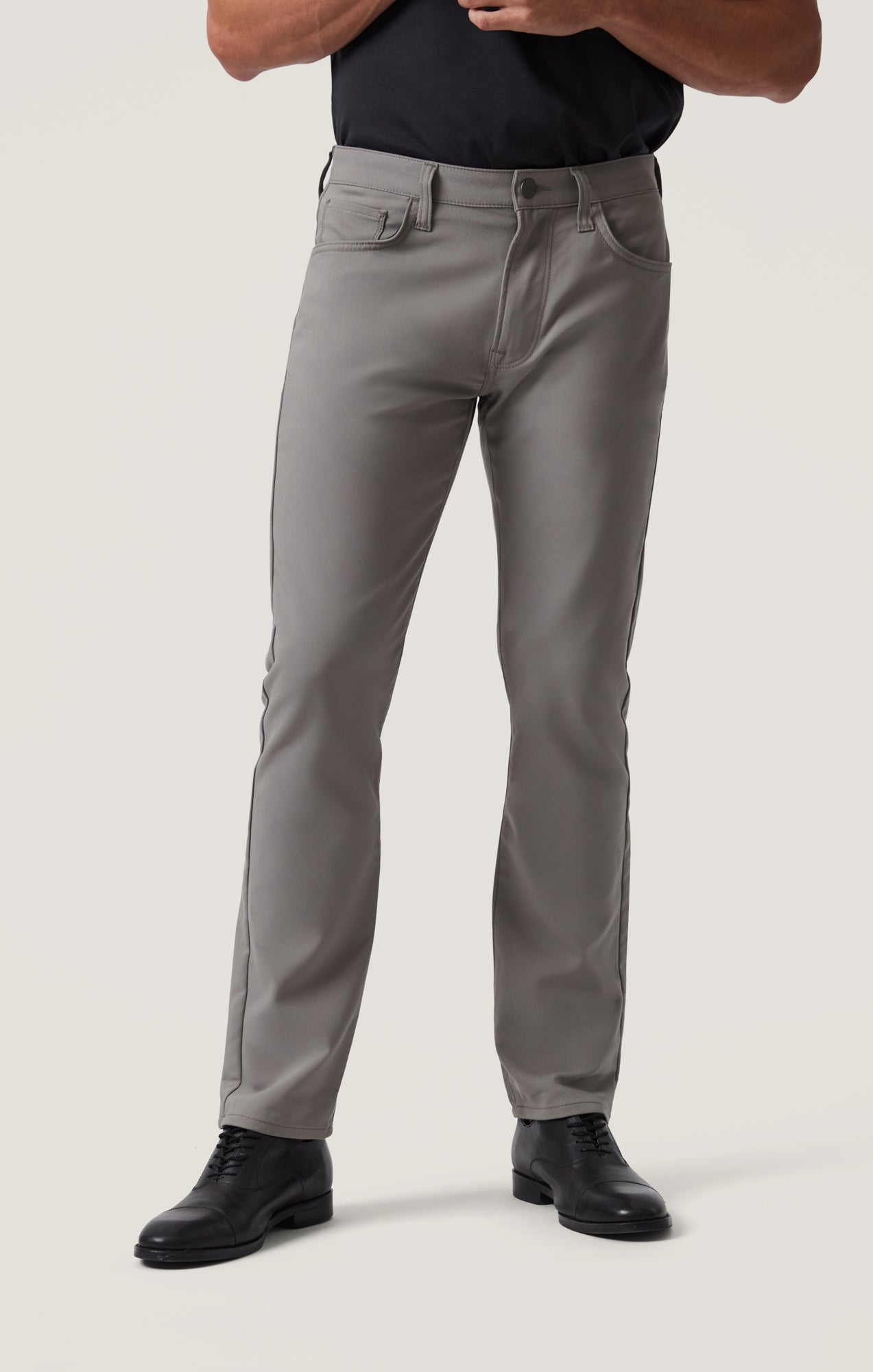 Courage Straight Leg Pants in Pewter Commuter