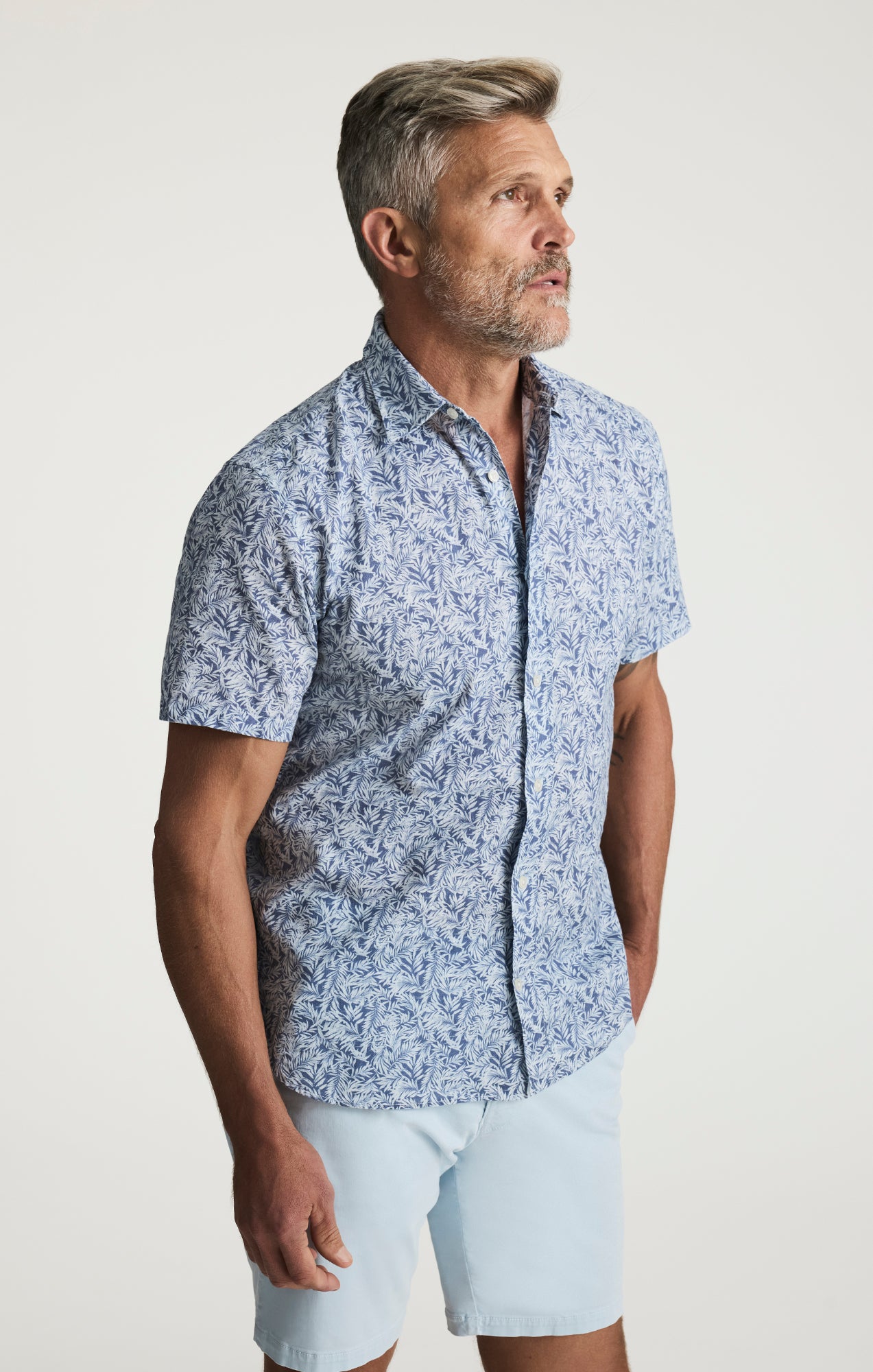 Palm Shirt In Indigo