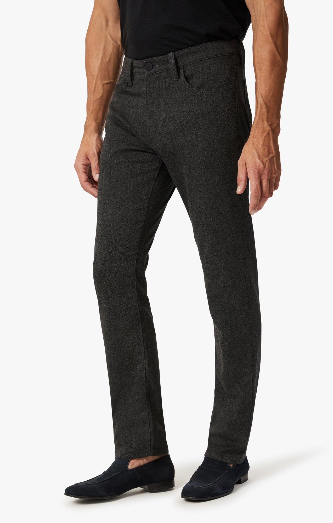 Charisma Relaxed Straight Pants In Smoke Elite