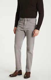 Charisma Relaxed Straight Pants in Grey Honeycomb