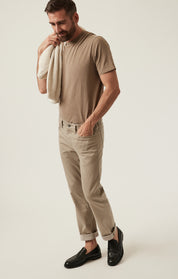 Charisma Relaxed Straight Pants in Sand Coolmax