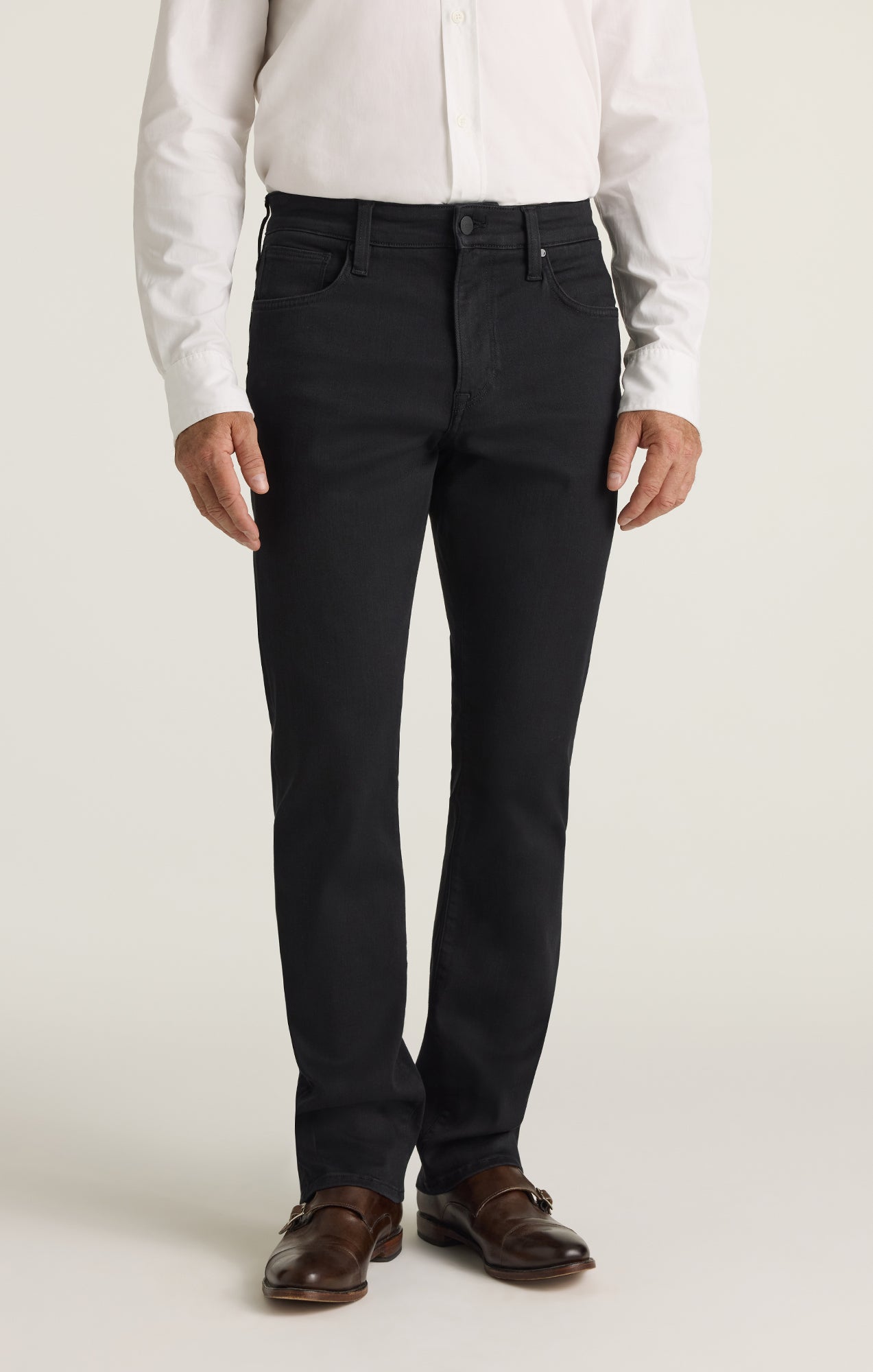 Camino Relaxed Straight Jeans in Black Urban
