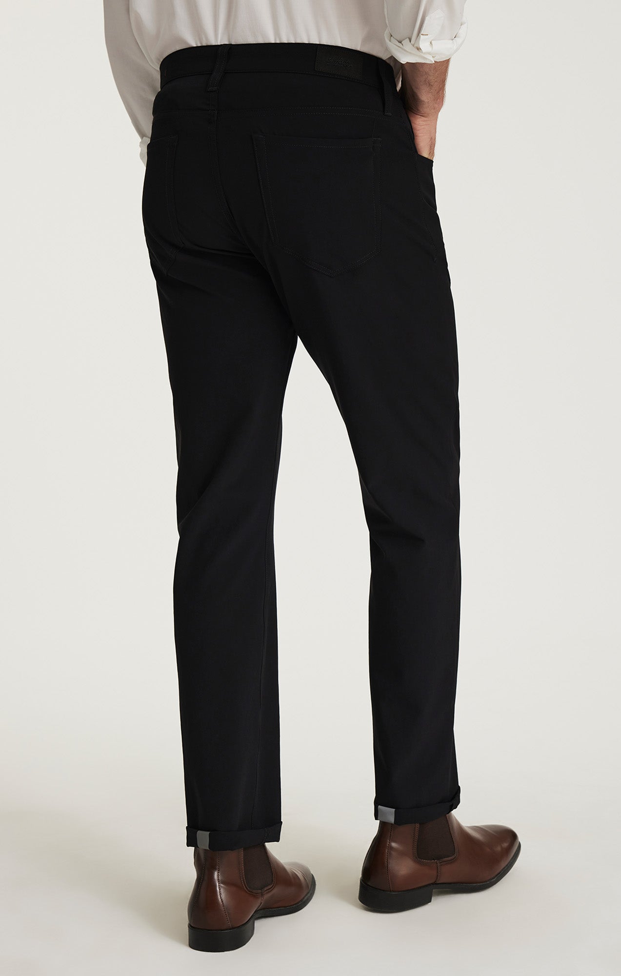 Courage Straight Commuter Pants in Black Luxe