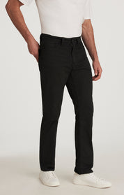 Charisma Relaxed Straight Leg Pants In Black CoolMax