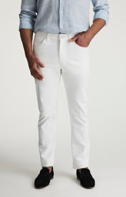 Courage Straight Leg Pants In White Twill