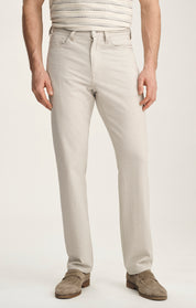 Charisma Relaxed Straight Pants In Stone Seersucker