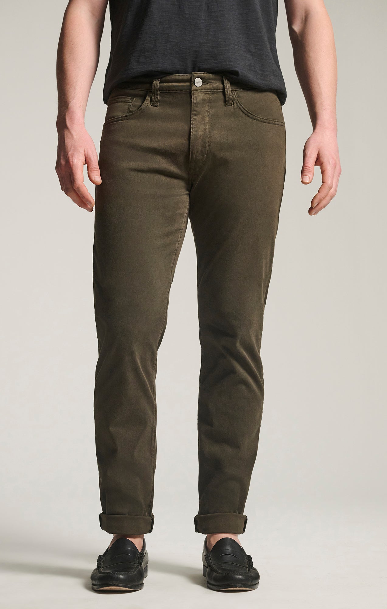 Courage Straight Leg Pants in Green Cactus Twill