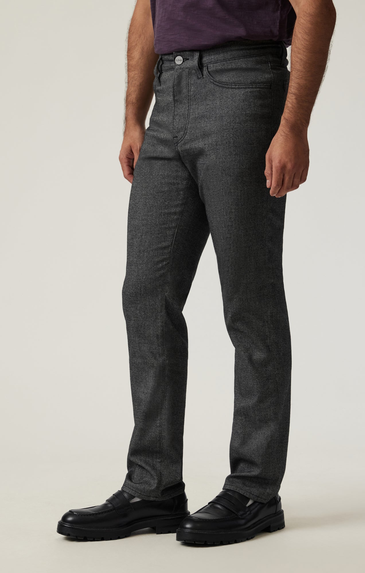 Charisma Relaxed Straight Pants in Grey Elite