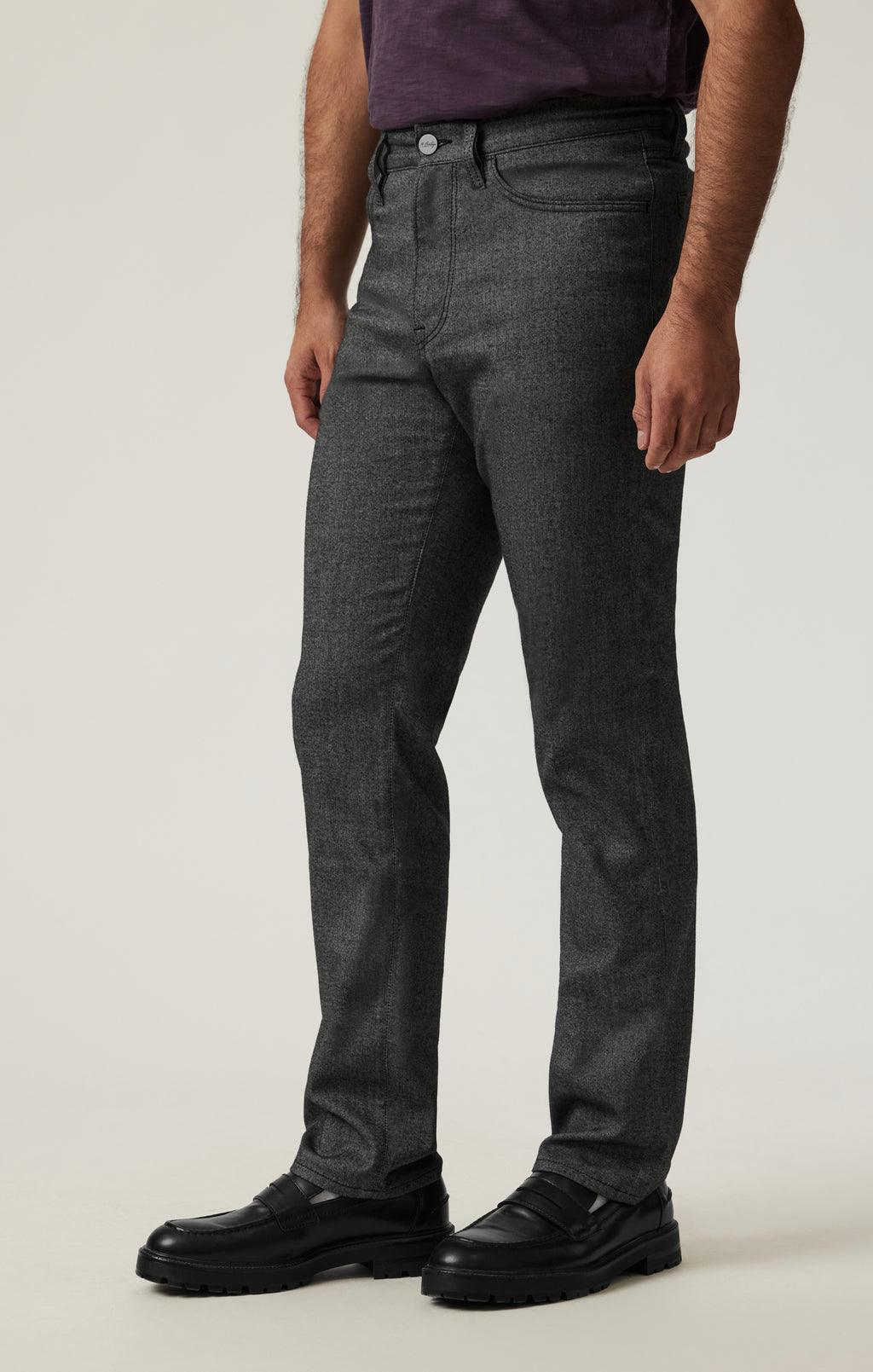 Charisma Relaxed Straight Pants in Grey Elite