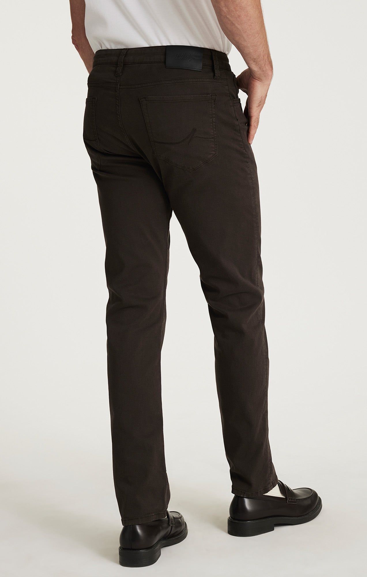 34 Heritage Men's Courage Straight Leg Pants in Brunette Twill