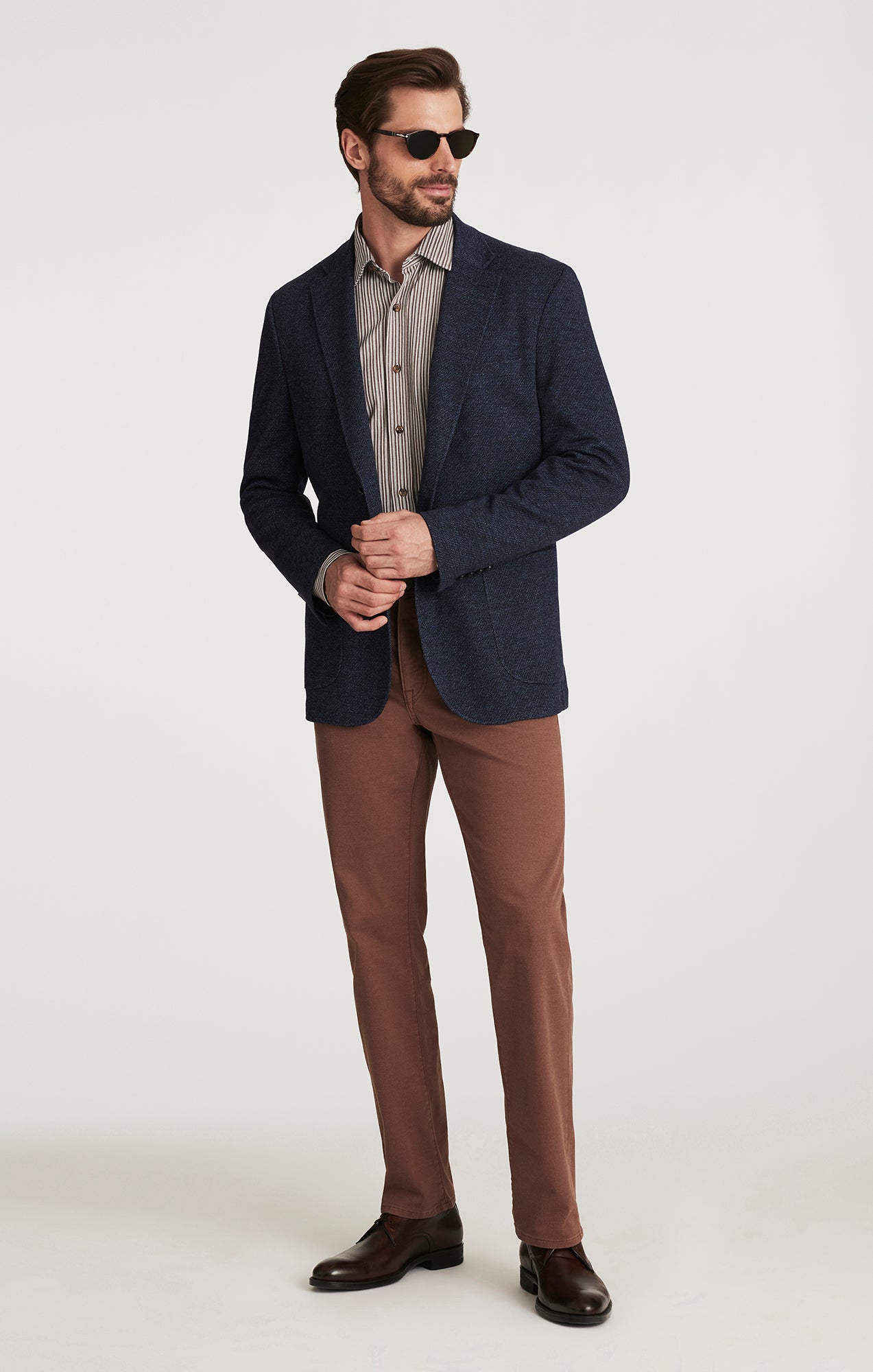 34 Heritage Men's Charisma Relaxed Straight Pants in Cappuccino