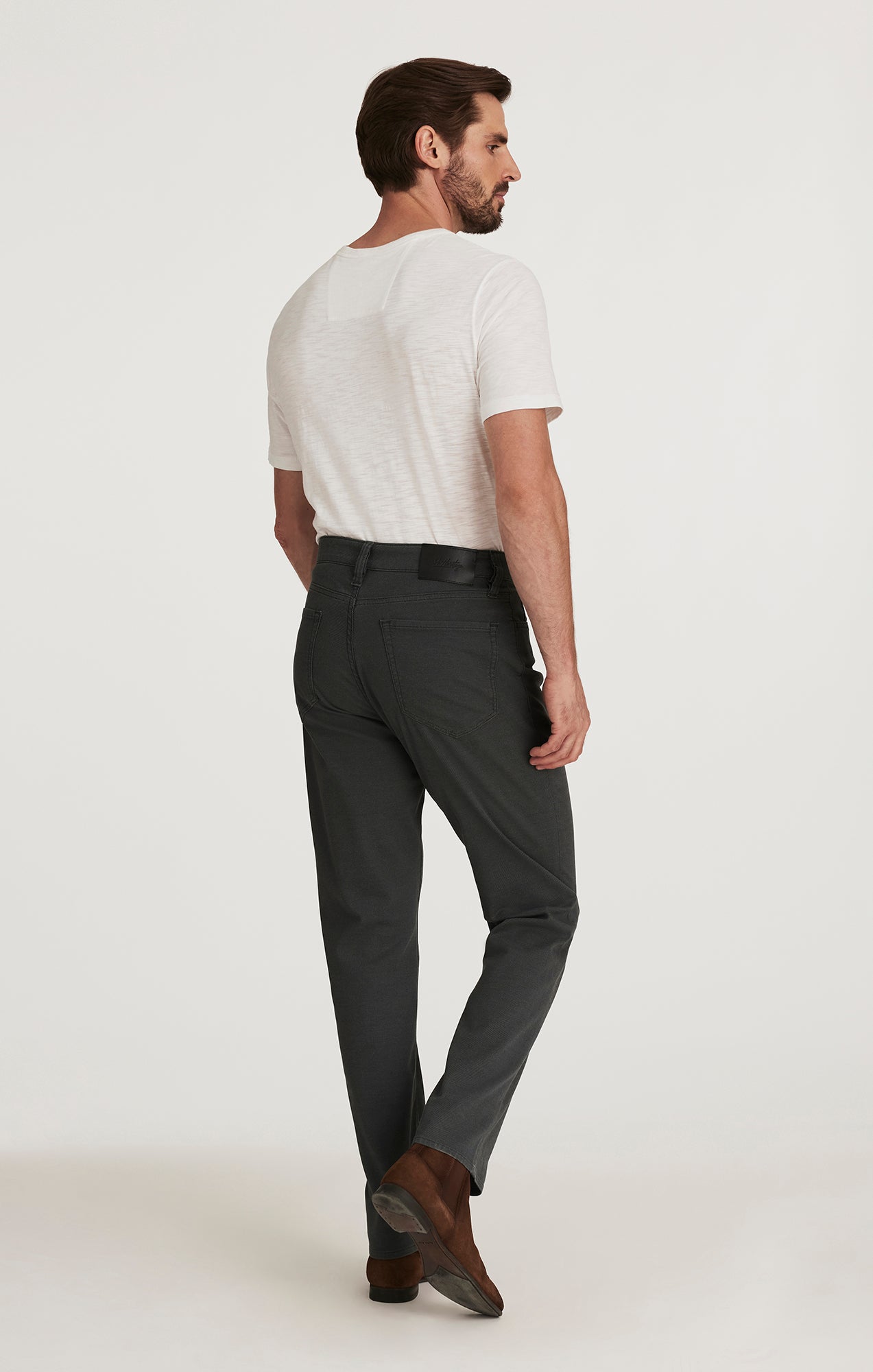 Charisma Relaxed Straight Pants in Iron Coolmax