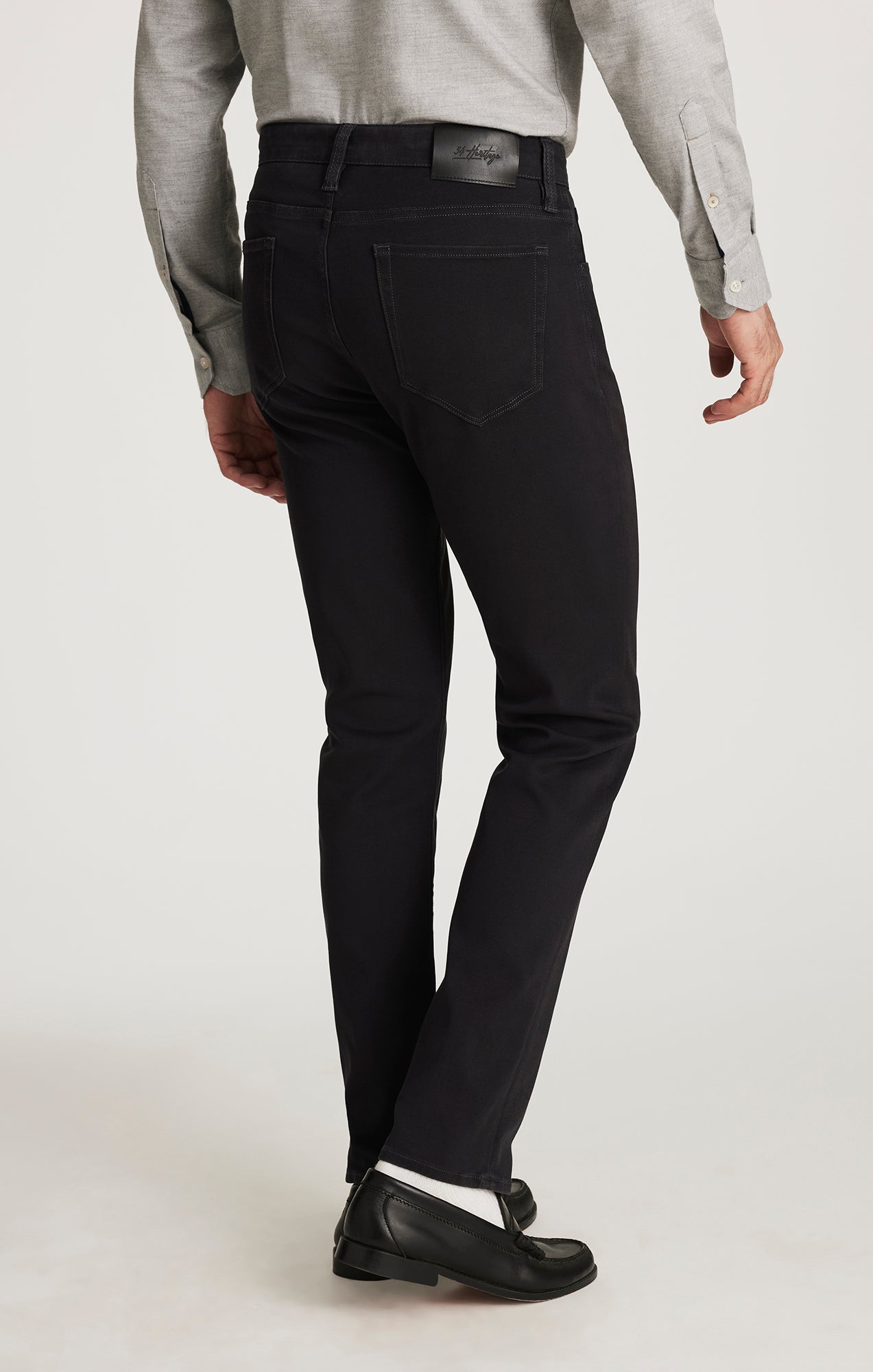 Courage Straight Leg Pants in Dark Grey Cloud Luxe