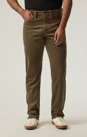 Courage Straight Leg Pants in Tobacco Cord