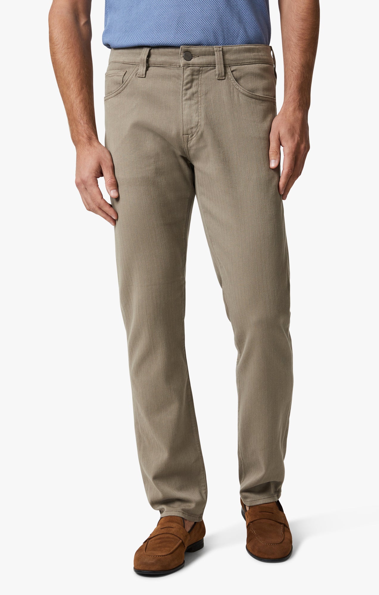 34 Heritage Men's Courage Straight Leg Pants In Walnut Herringbone