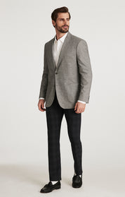 Courage Straight Leg Pants in Grey Elite Check