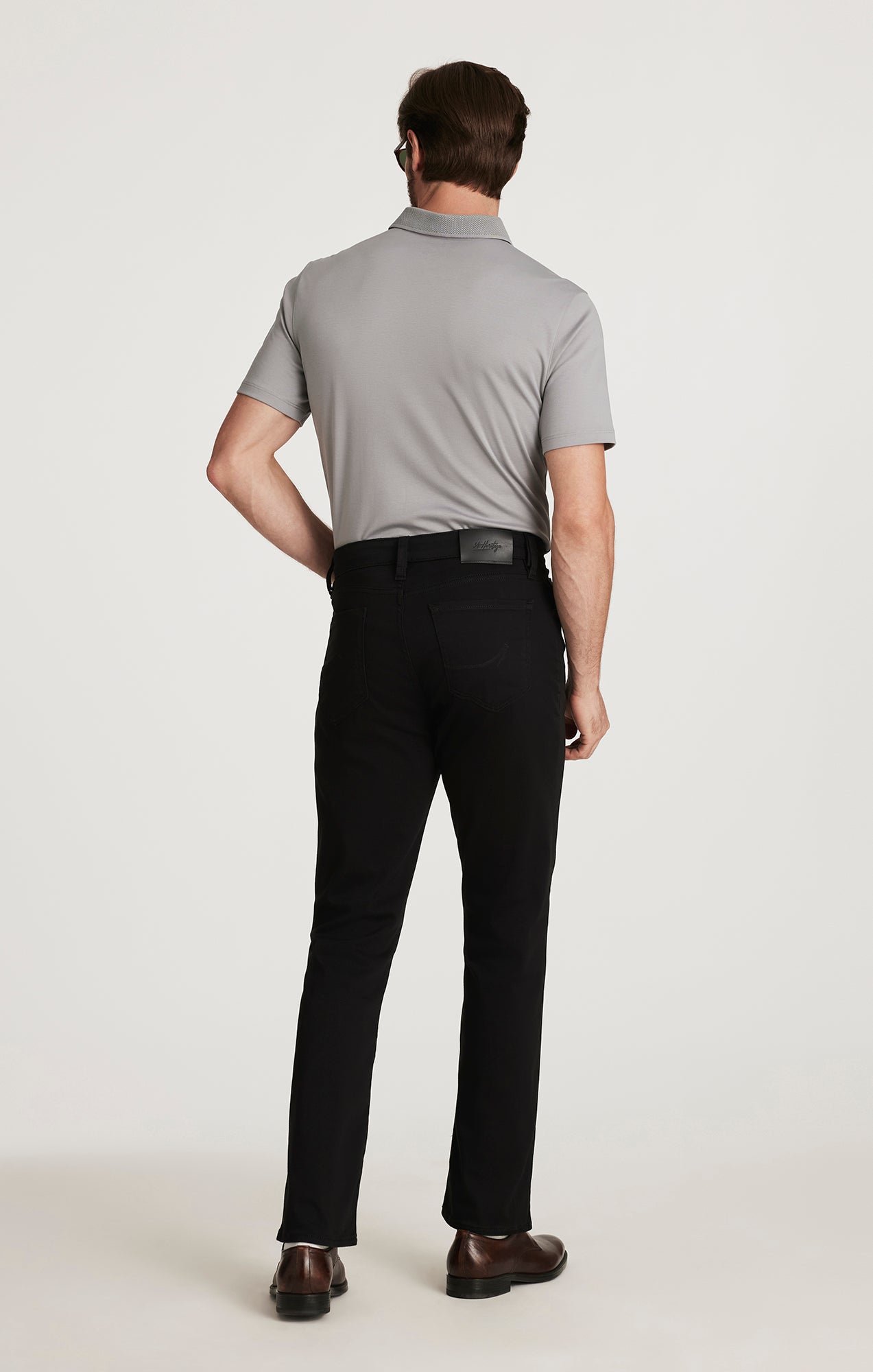 Charisma Relaxed Straight Pants In Select Double Black