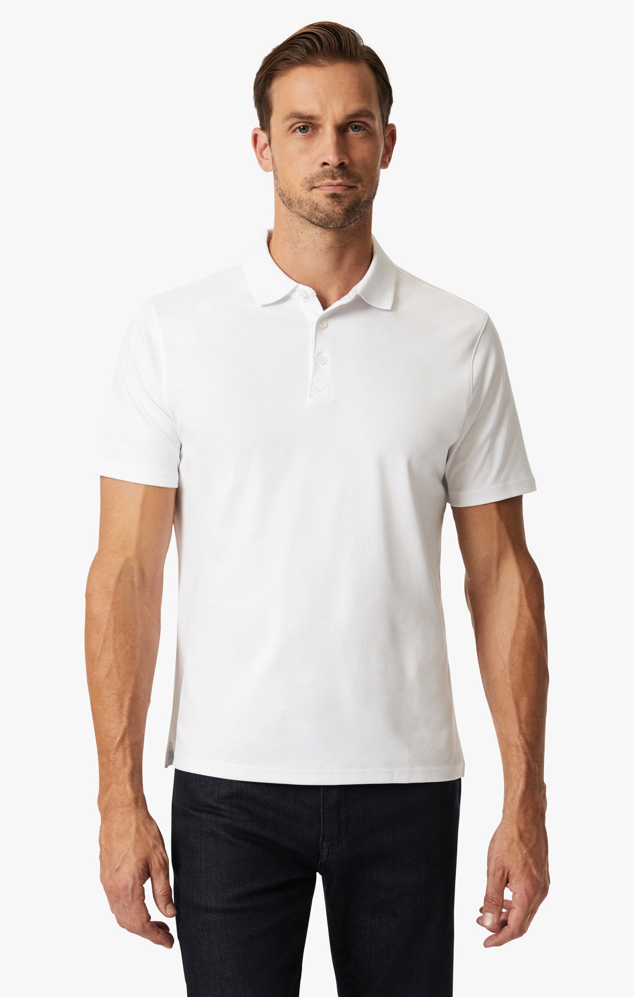 Polo T-Shirt In White Image 1