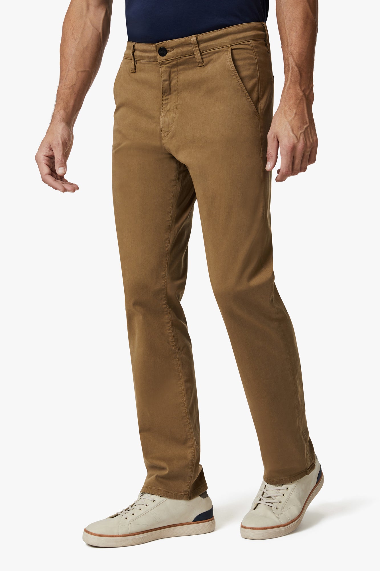 Charisma Relaxed Straight Chino Pants In Tobacco Twill Image 4