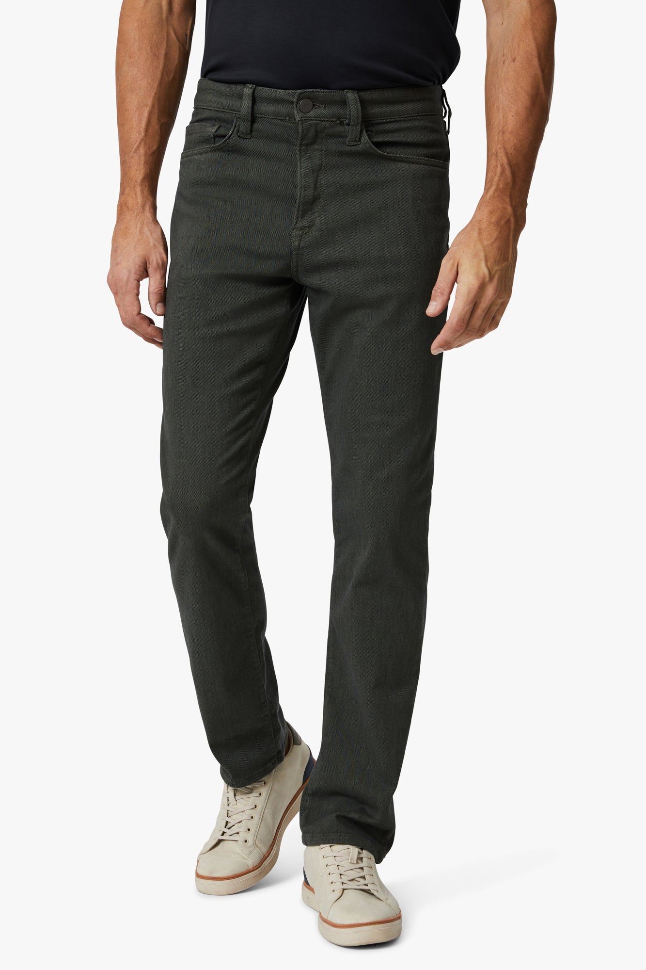 Charisma Relaxed Straight Leg Pants In Forest Diagonal – 34 Heritage