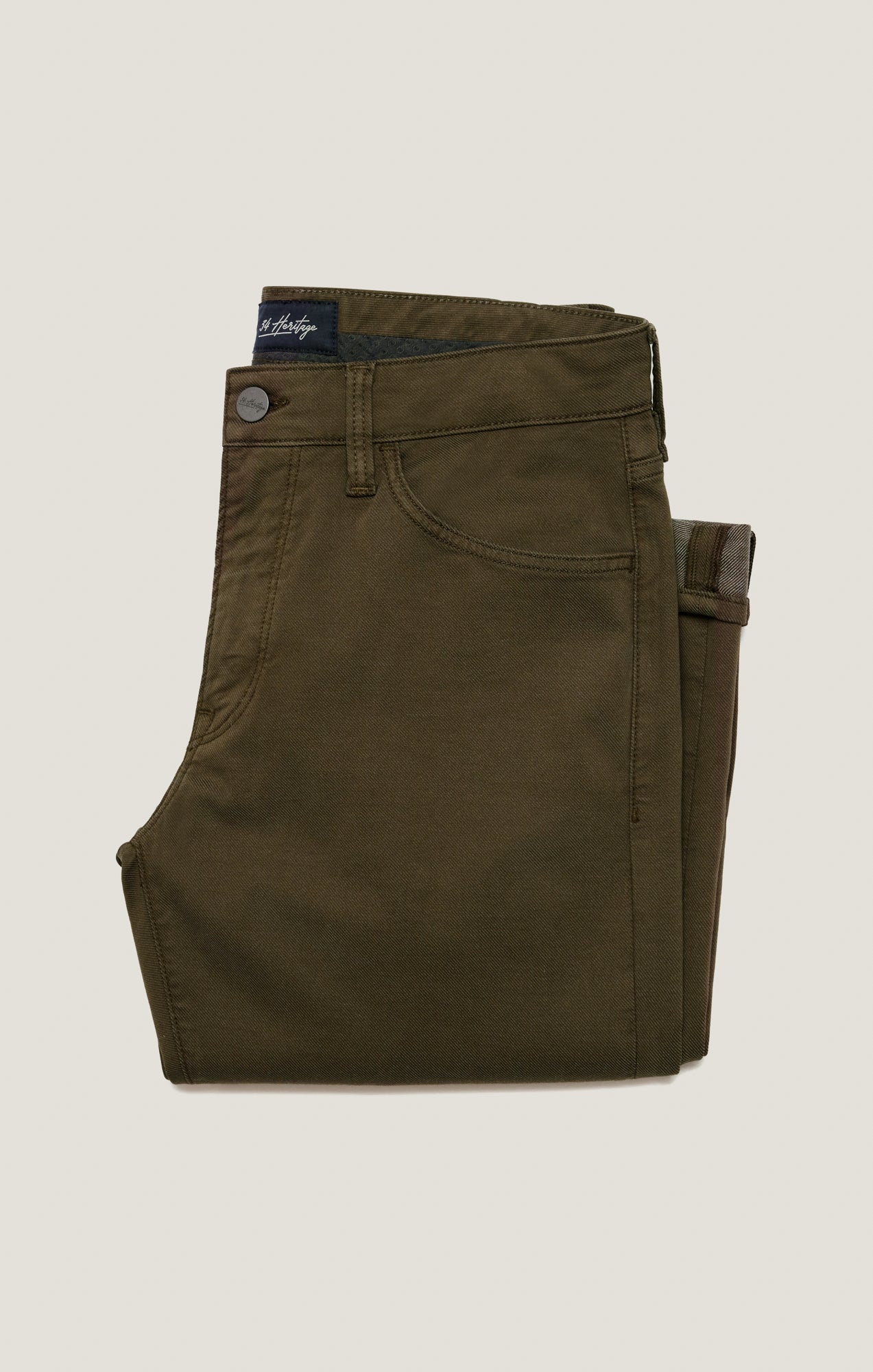 34 Heritage Men's Courage Straight Leg Pants in Dusky Green Coolmax