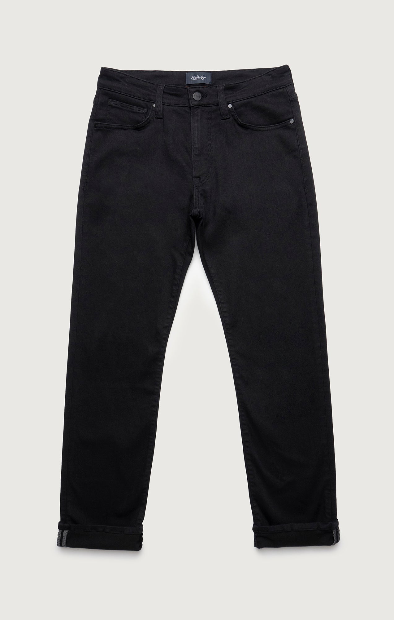 Charisma Relaxed Straight Leg Jeans In Black Urban