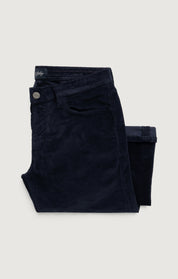 Courage Straight Leg Pants in Navy Cord