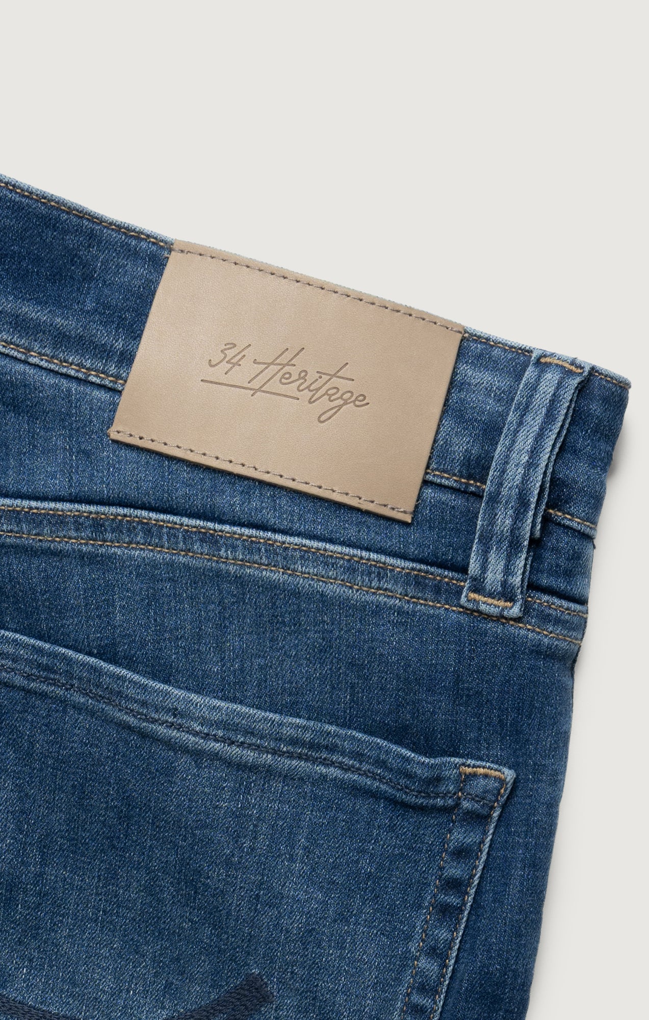 Courage Straight Leg Jeans in Dark Brushed Organic Ultra