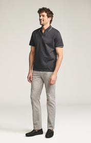 Charisma Relaxed Straight Pants in Cement Twill