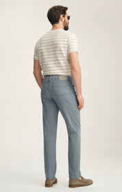 Charisma Relaxed Straight Pants In Flint Stone Twill