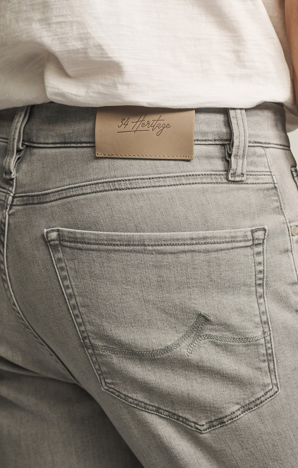 Charisma Relaxed Straight Jeans in Grey Organic Ultra