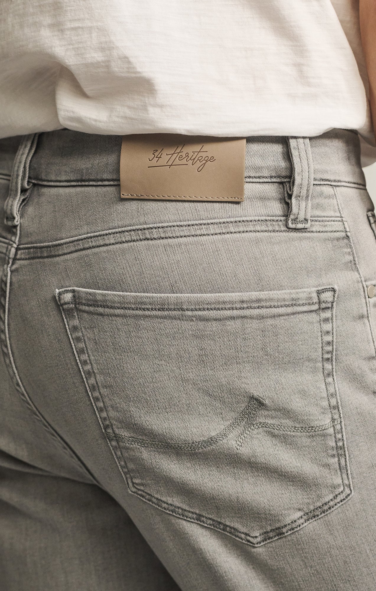 Charisma Relaxed Straight Jeans in Grey Organic Ultra