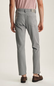 Charisma Relaxed Straight Pants In Pewter Cloud Luxe
