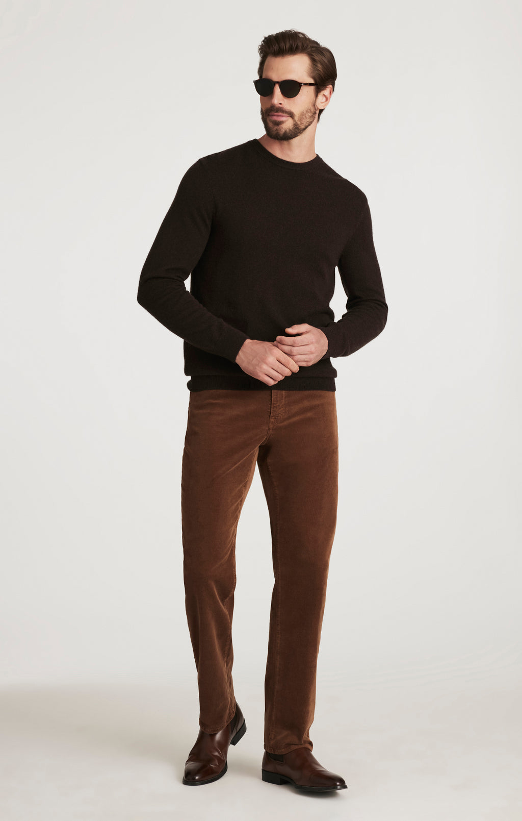 Charisma Relaxed Straight Pants in Bourbon Cord