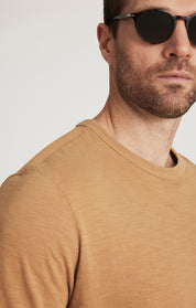 Slub Crew Neck T-Shirt in Wood Thrush