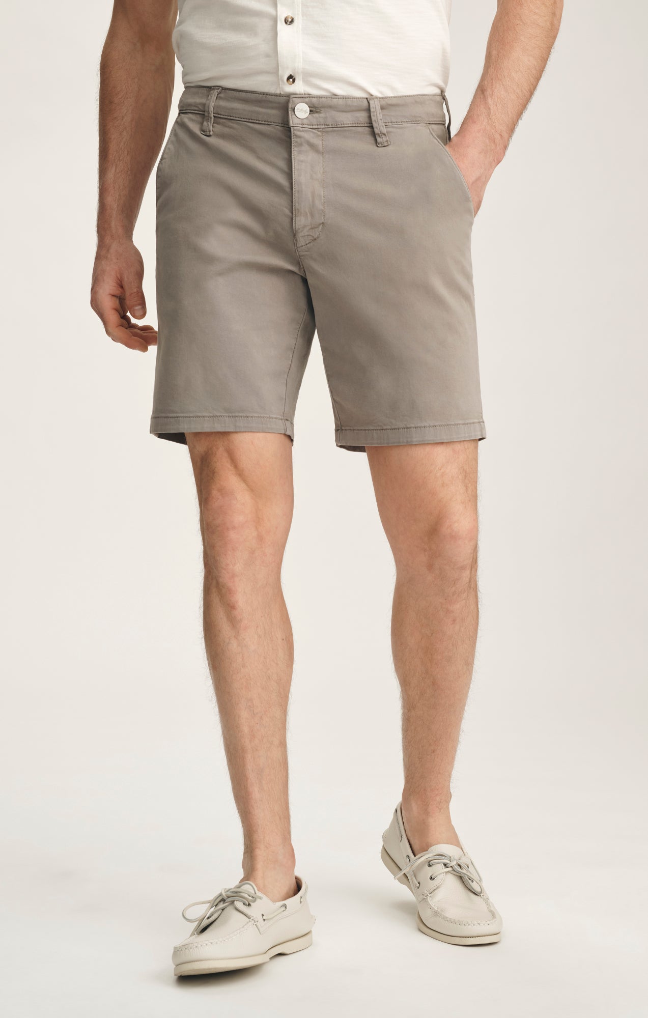 Arizona Slim Shorts In Driftwood Twill