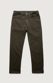 Charisma Relaxed Straight Pants in Cactus Green Twill